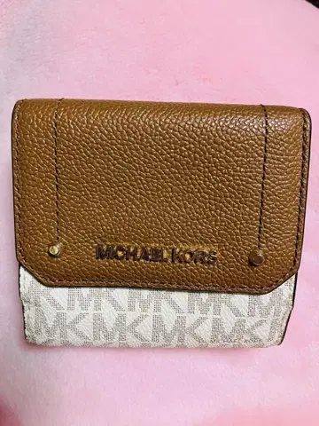 MICHAEL KORS 3단 폴더형 지갑 브라운