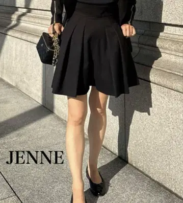 [ 미사용 새상품 ] JENNE 제네 슬림 레그 프렌치 팬츠 블랙 XL