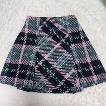 SNIDEL 로빙 체크 미니 스커트