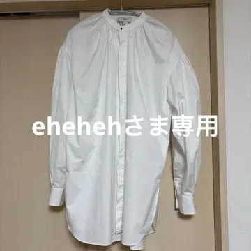 HYKE 화이트 긴팔 셔츠 사이즈 1