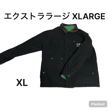 엑스라지 XL 점퍼 블랙/그린
