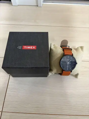 timex 손목시계 tw2p91400 오렌지 남성용