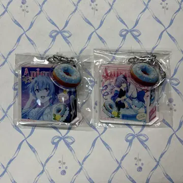 도넛 패키지 키링 소 아크릴 키링 아토레