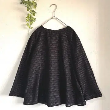 UNITED ARROWS 새상품급 프린지 플레어 시어 블라우스 워셔블