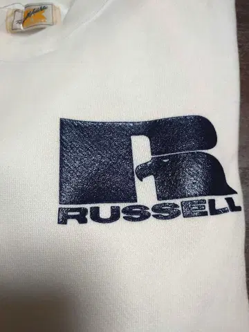 80s RUSSELL 화이트 맨투맨 택 포함 새상품 미즈노제