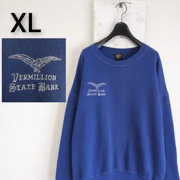 80s USA제 SUPER HEAVY 빈티지 맨투맨 블루 XL