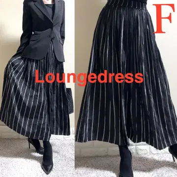 새상품급!Loungedress 라운지 드레스 와셔 스트라이프 스커트 F