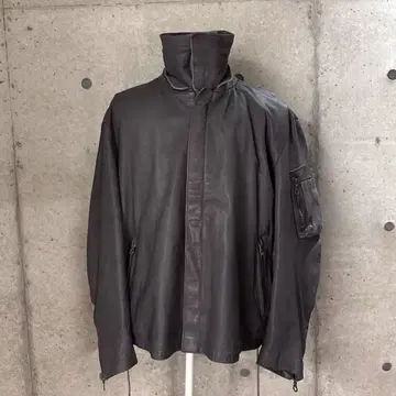 초레어 새상품급 독일군 서브마린 vintage 그레이 가죽 자켓