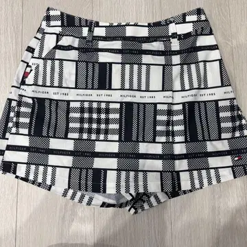 HILFIGER 체크 무늬 스커트
