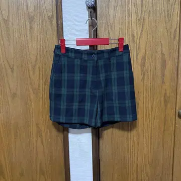 새상품 맨싱웨어 체크 무늬 숏팬츠