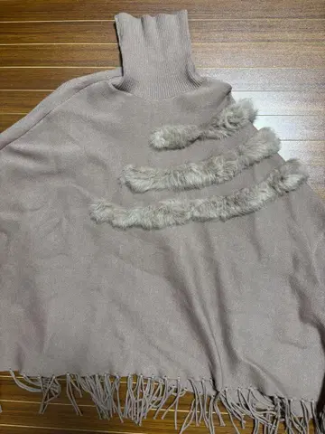 브라운 판초 퍼