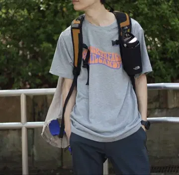 THE NORTH FACE S/S 풋 스탬프 티 그레이