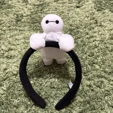 베이맥스 머리띠 봉제 인형풍