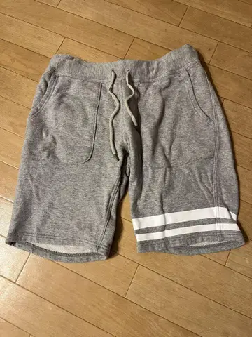 복숭아 청바지 맨투맨 하프 팬츠