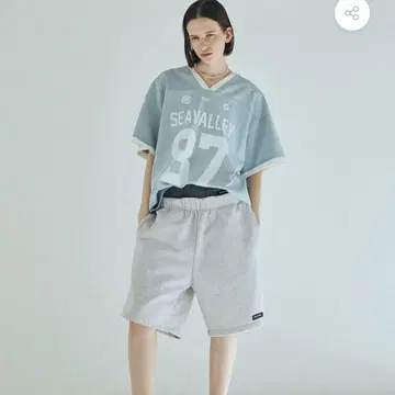 새상품급 SEA Seavalley 하프 스웨트 팬츠