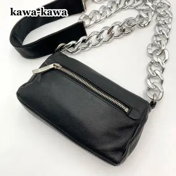 레어! 컨디션 최상 Kawa-Kawa 멀티 WAY 숄더백 체인 블랙