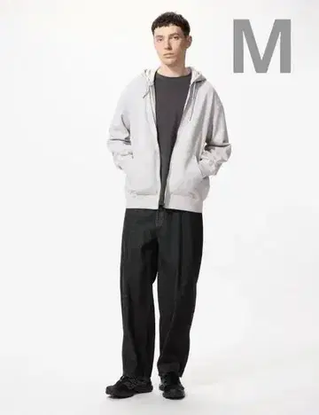 UNIQLO 와이드 테이퍼드 청바지
