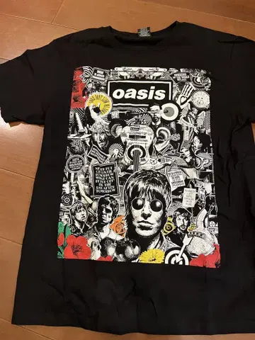 oasis 그래픽 티셔츠 블랙