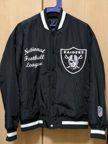 레이더스 RAIDERS 바시티 자켓 블랙 자켓 NFL