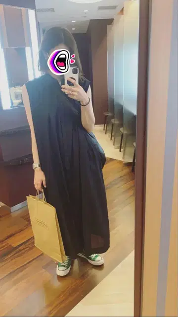 케유카 KEYUKA 원피스 셔츠 밴드 카라
