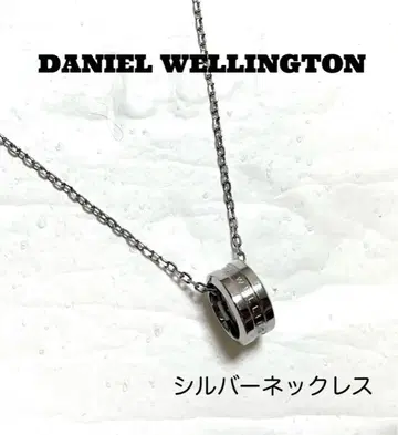 DANIEL WELLINGTON 실버 목걸이 DW 로고