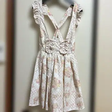 LIZLISA 플라워 프린트 슬리브리스 미니 원피스