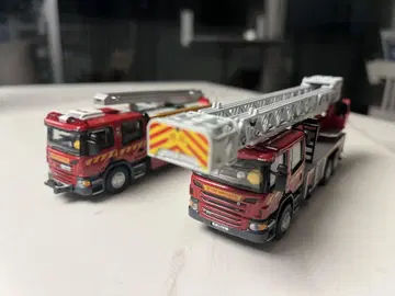 미영 TINY 1/64 스카니아 소방차 2대 세트