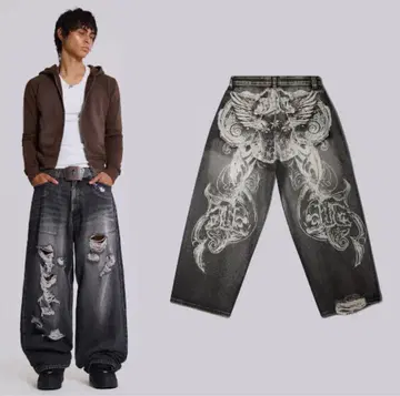 Jaded London 데님 팬츠 32인치