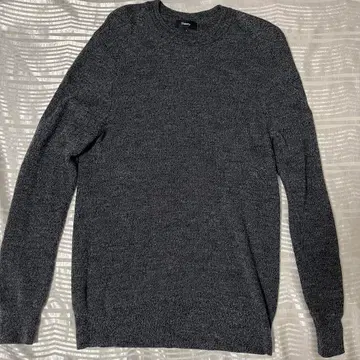 Theory 크루넥 니트 L 다크 그레이
