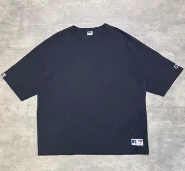 러셀 PRO Cotton 무지 반팔 포켓T셔츠 네이비 XXL