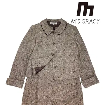 11T302 M'S GRACY 울 트위드 자켓 원피스 M