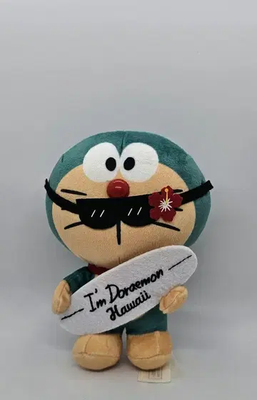 하와이 도라에몽 서핑 스타일 봉제 인형 하와이 한정판