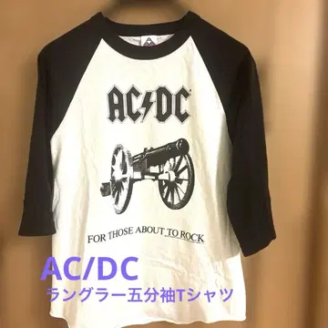 AC/DC 래글런 5부 소매 T셔츠