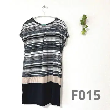 aile 에일 M 블루 계열 멀티 보더 2WAY 튜닉 가을 코디