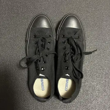 CONVERSE 블랙 스니커즈 25cm