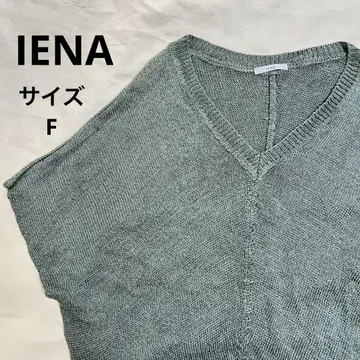 IENA 이에나 린넨 돌먼 슬리브 니트 F V넥