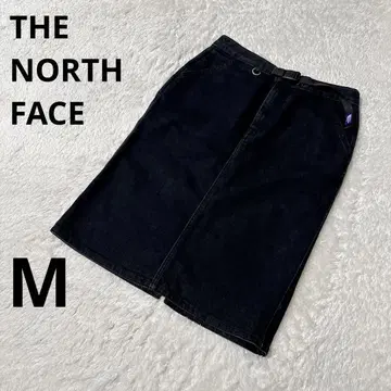 [ 새상품급 ] THE NORTH FACE 퍼플 라벨 데님 타이트 스커트