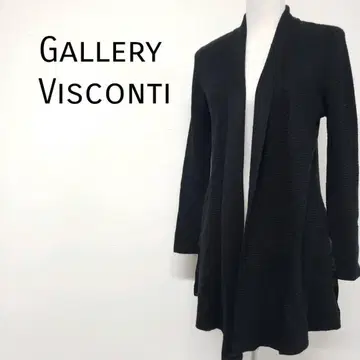 Gallery Visconti 절개 디자인 니트 가운