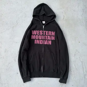 UNKNOWN WESTERN INDIAN ZIP HOODIE Y2K