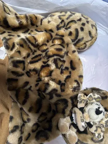 디즈니 팬캡 레오파드 무늬 미니
