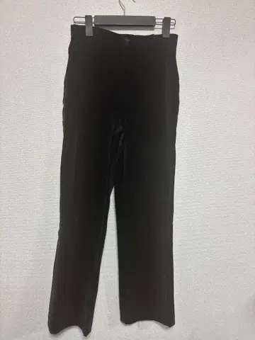 블랙 벨벳 플레어 팬츠 벨로아