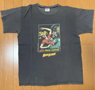 Mars Attacks 영화 티셔츠 마즈 어택 90s 싱글 스티치