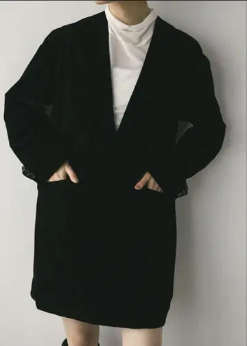 스타일 믹서기 테일러 벨벳 미니 원피스 블랙 M 사이즈