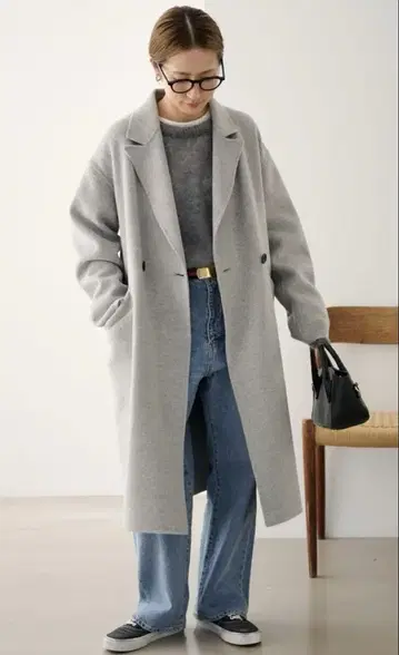 FRAMeWORK SUPER160's 더블 브레스트 코트