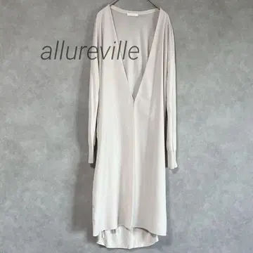 allureville 실크 혼방 롱 가디건