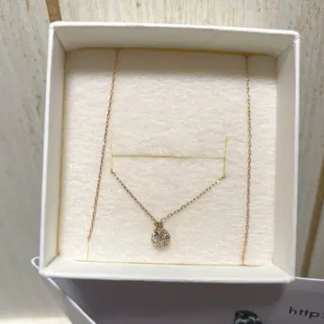 BLOOM K10 다이아몬드 목걸이 핑크 골드