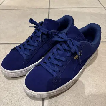 푸마 PUMA 스웨이드 클래식 스니커즈 24.5cm 블루