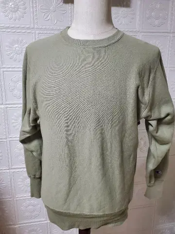 자수 택 90s 무봉제 리버스 위브 레어 컬러 M
