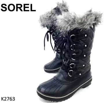 소렐 새상품급 퀼팅 퍼 스노우 부츠 워터프루프 24cm