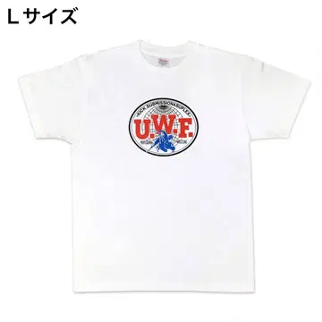 [ 정품 판매 상품 ] UWF 전설 가슴 마크 대 UWF 복각 셔츠 L